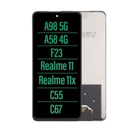 Écran LCD Pour OPPO A79, A98 5G, A58 4G, Realme C55 - Sans Châssis, Neuf