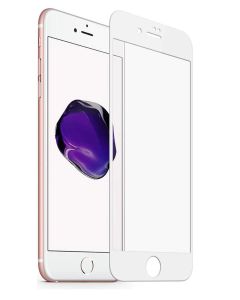 iPhone 6 / 6s Full Cover Curve Edge Tempered Glass Protector- White