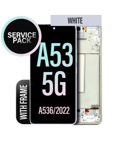 Galaxy A53 5G LCD Screen Touch Assembly with Frame - White