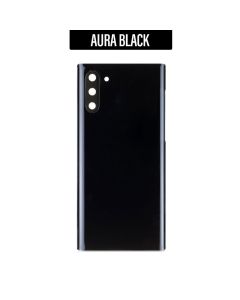 Galaxy Note 10 Back Glass Cover with Camera Lens - Aura Black