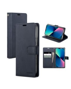 Mercury Blue Moon Diary Leather Case Cover For iPhone 15