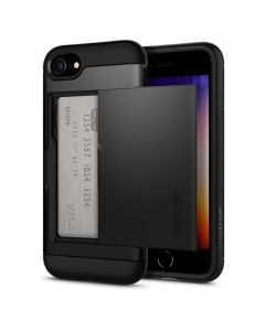 Slim Armor Card Slide Case Cover With Card Holder For iPhone 7/ 8