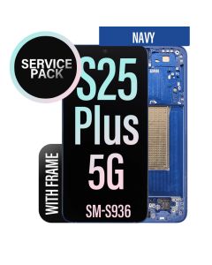 Galaxy S25 Plus 5G LCD Touch Screen Replacement With Frame - Navy