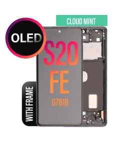 Galaxy S20 FE LCD Touch Screen Assembly with Frame OLED -Cloud Navy