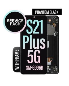 Galaxy S21 Plus LCD Touch Screen Assembly with Frame - Phantom Black