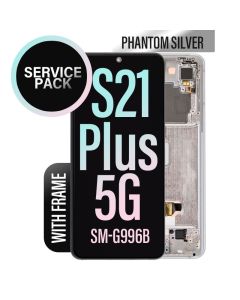 Galaxy S21 Plus LCD Touch Screen Assembly with Frame - Phantom Silver