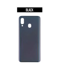 Galaxy A20 Back Glass Cover - Black