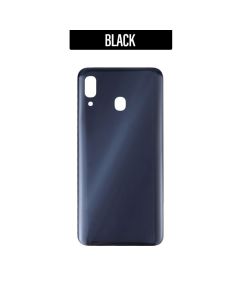 Galaxy A30 Back Glass Cover - Black