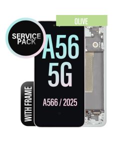 Galaxy A56 5G LCD Touch Screen Assembly With Frame -Service Pack - Olive