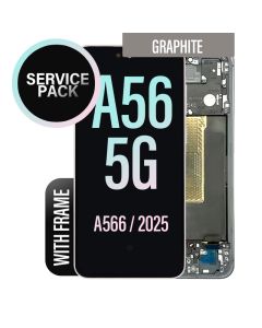 Galaxy A56 5G LCD Touch Screen Assembly With Frame -Service Pack - Graphite