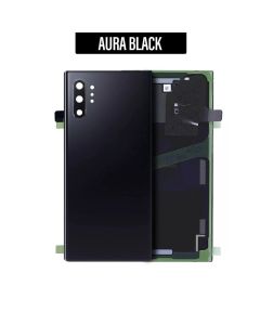 Galaxy Note 10 Plus Back Glass Cover with Camera Lens - Aura Black