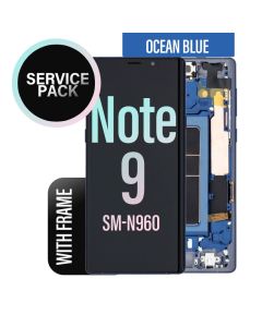 Galaxy Note 9 LCD Touch Screen Assembly with Frame - Ocean Blue