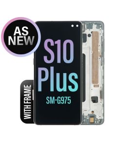 Galaxy S10 Plus LCD Touch Screen Assembly With Frame- As New - Prism Black