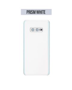 Galaxy S10E Back Glass Cover with camera lens - White