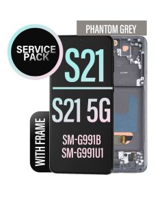 Galaxy S21/ S21 5G LCD Touch Screen Assembly with Frame - Phantom Gray