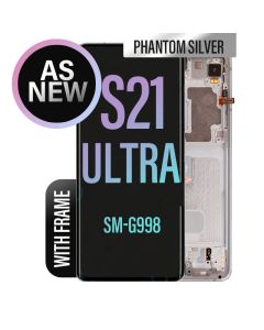 Galaxy S21 Ultra LCD Touch Screen Assembly With Frame- As New - Phantom Silver