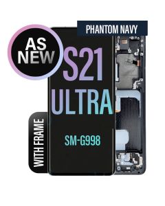 Galaxy S21 Ultra LCD Touch Screen Assembly With Frame- As New - Phantom Navy