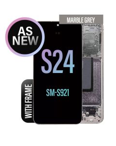 Galaxy S24 LCD Touch Screen Assembly with Frame (As New)- Marble Grey