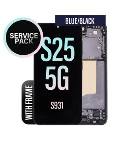 
Galaxy S25 5G LCD Touch Screen Assembly witrh Frame- Blue Black (Service Pack)
