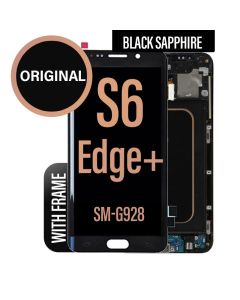 Galaxy S6 Edge Plus LCD Touch Screen Assembly with Frame - Black