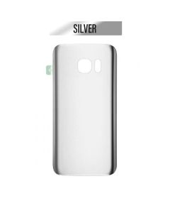 Galaxy S7 Edge Back Glass Cover - Silver