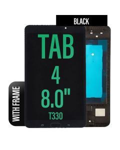 Galaxy Tab 4 8.0 T330 LCD Touch Screen Assembly with Frame - Black
