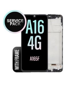 Galaxy A16 4G LCD Touch Screen Assembly with Frame (A165F) - Service Pack