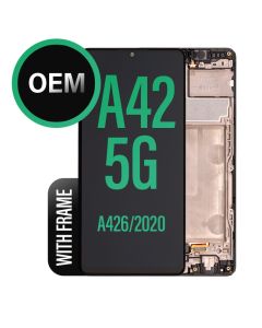 Galaxy A42 5G LCD Touch Screen Assembly with Frame OEM