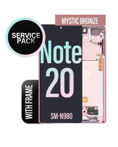 Galaxy Note 20 LCD Touch Screen Assembly with Frame - Mystic Bronze
