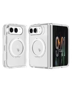 Stay Clear Rotative Magsafe Ring Case Cover for iPhone Duo