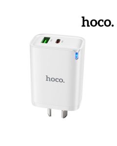 Hoco 45W Fast Charging Wall Charger Adaptor USB-C + USB-A DNU4