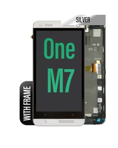 HTC One M7 LCD Touch Screen Assembly with Frame