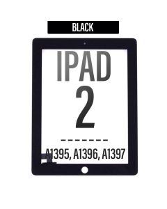 iPad 2 Touch Screen Digitizer with Adhesive Tape - Black