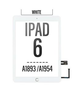 iPad 6th Gen 2018 Touch Screen Digitizer with Adhesive (A1893/A1954) - White(With Home Button)
