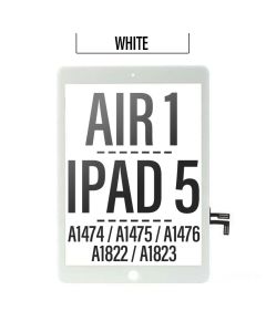 iPad Air/ 5th Gen Touch Screen Digitizer With Adhesive Tape - White