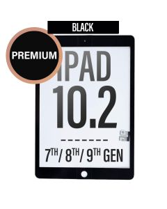 iPad 7th Gen/ 8th Gen/ 9th Gen (10.2 inch) Touch Screen Digitizer with Adhesive -Black(No Home Button)