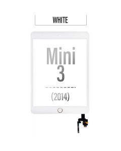iPad Mini 3 Touch Screen Digitizer Home Button Assembly with IC - White