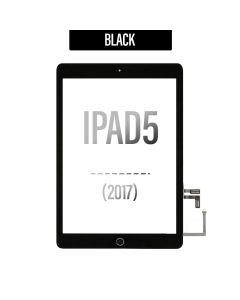 iPad  5th Gen Touch Screen Digitizer Home Button Assembly With Adhesive - Black