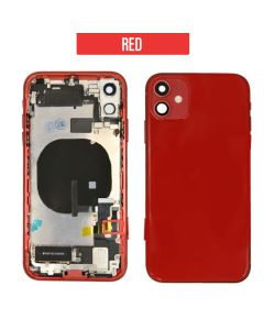 iPhone 11 Back Housing With Small Parts - Red