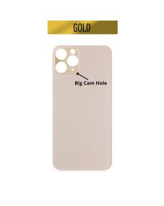 iPhone 11 Pro Back Glass Cover (Big Camera Hole) - Gold
