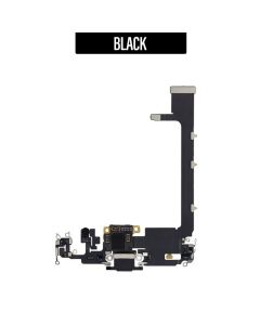 iPhone 11 Pro Max Charging Port Flex with Small IC - Black