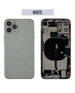 iPhone 11 Pro Back Housing With Small Parts - Silver