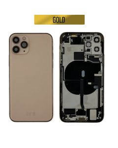 iPhone 11 Pro Back Housing With Small Parts - Gold
