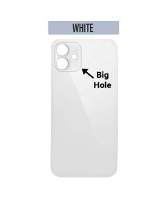 iPhone 12 Mini Back Glass Cover (Big Camera Hole) - White