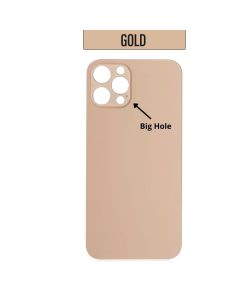 iPhone 12 Pro Back Glass Cover (Big Camera Hole) - Gold