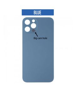 iPhone 13 Pro Max Back Glass Cover (Big Camera Hole) - Sierra Blue