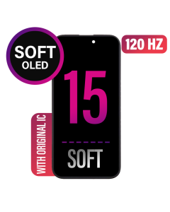 iPhone 15 Screen Replacement Assembly - SOFT OLED Soldered Original IC
