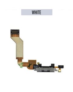 iPhone 4S Charging Port Flex Cable with Mic - White