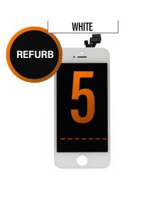 iPhone 5 LCD Touch Screen Assembly - White, Refurbished