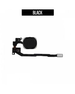 iPhone 5S / SE Compatible Home Button Flex Cable Full Assembly - Black, OEM